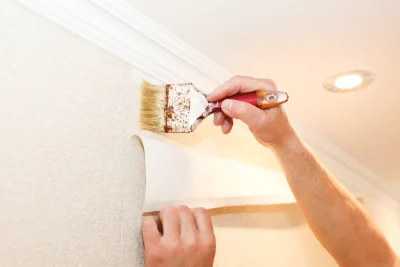 Pose de papier peint à Heuland — revêtements muraux et toiles de verre